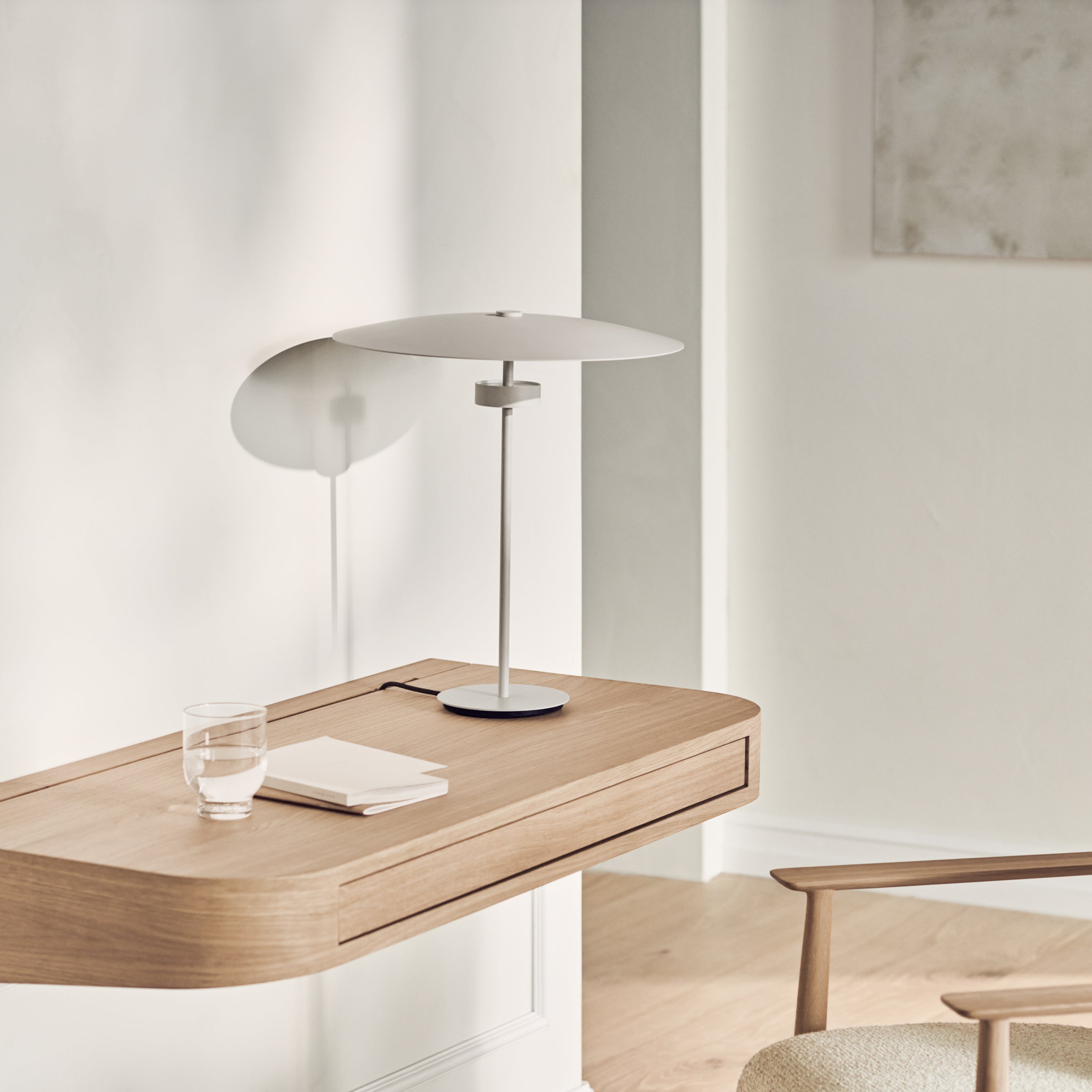 Bolia Vala Bureau - B 110 x D 50 cm - Witgepigmenteerd Geolied Eiken