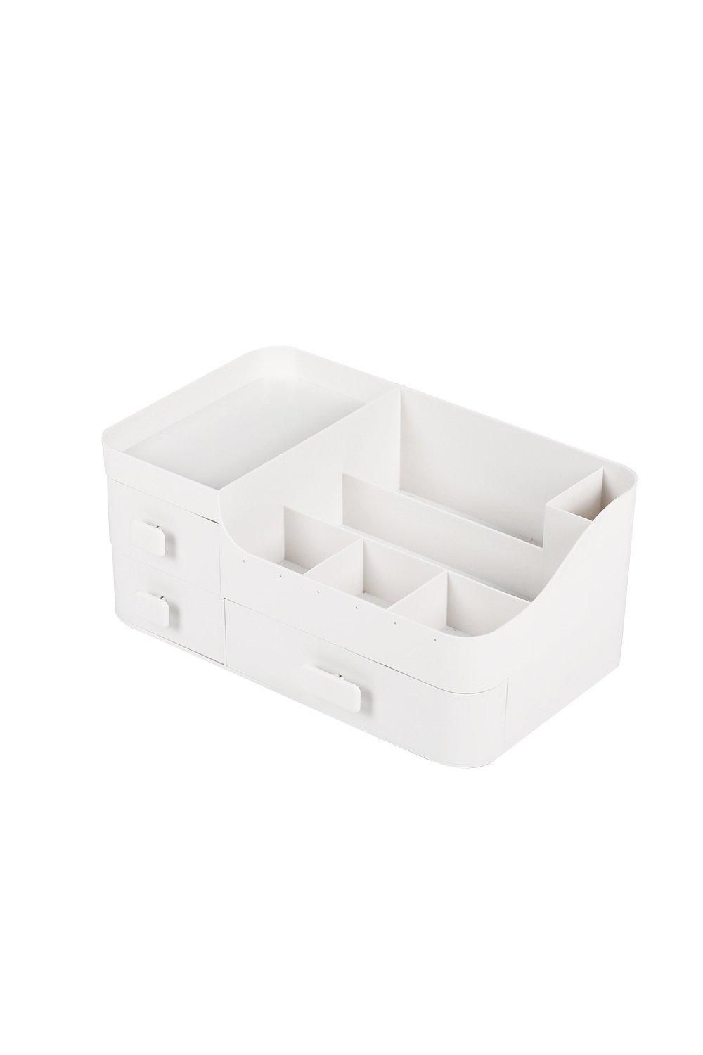 H&O Direct Desktop Makeup Storage Box With 3 Drawers