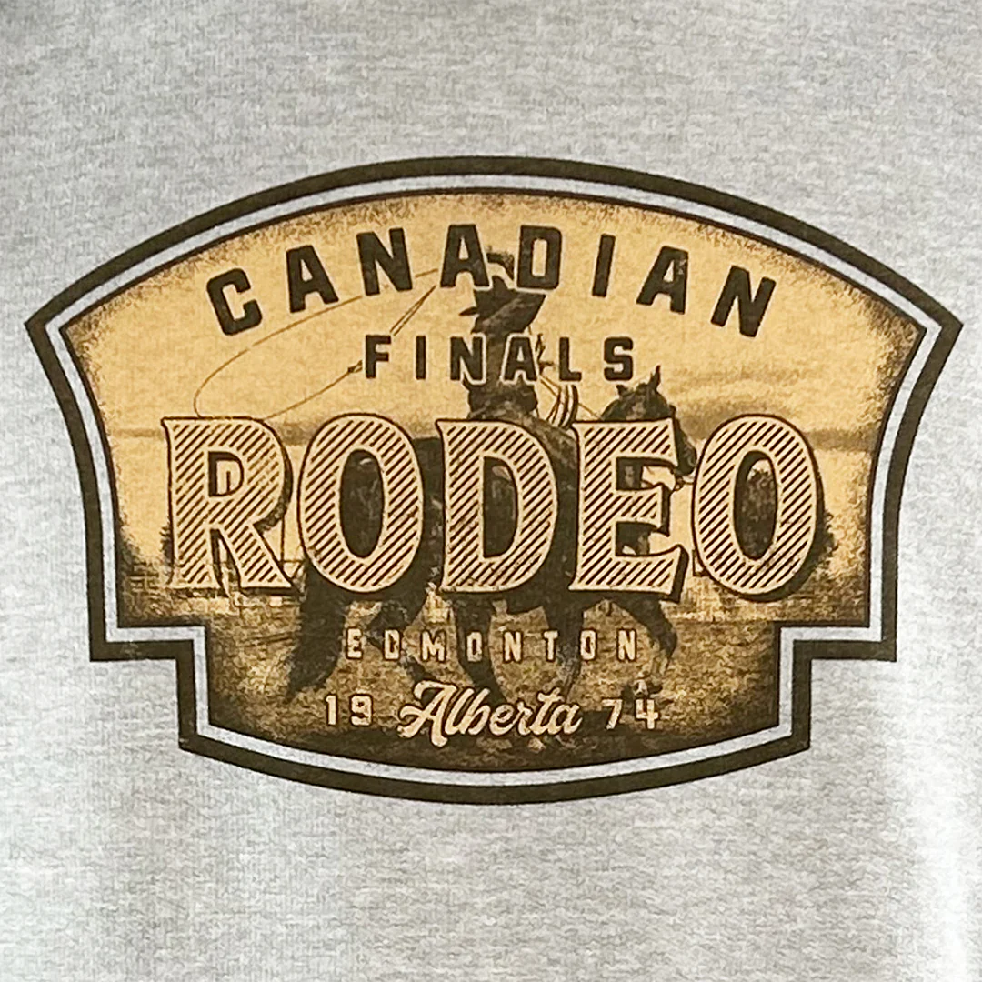 Винтажная толстовка с гравировкой ?Canadian Finals Rodeo? унисекс.