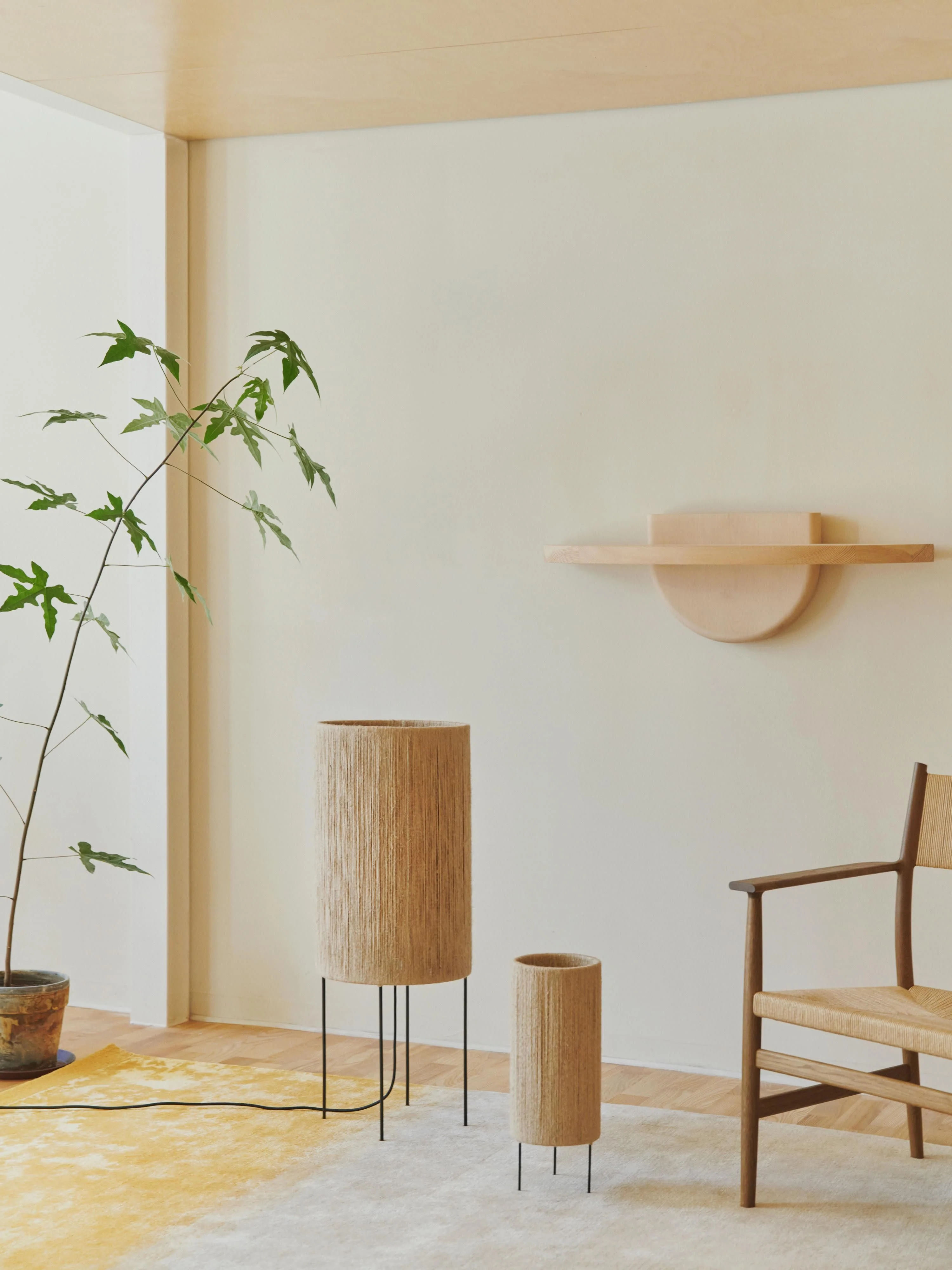 Kleine Stehlampe RO aus Jute
