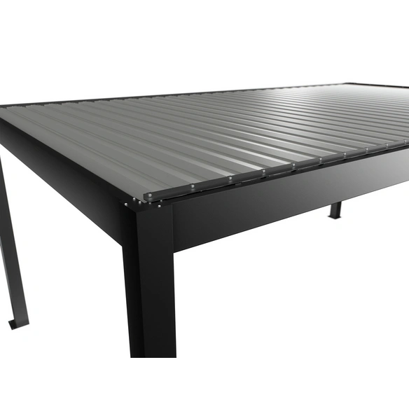 Pergola »Gr. 6 x 3,5«, BxHxT: 608 x 264 x 367,5 cm, dunkelgrau/silber-metallic