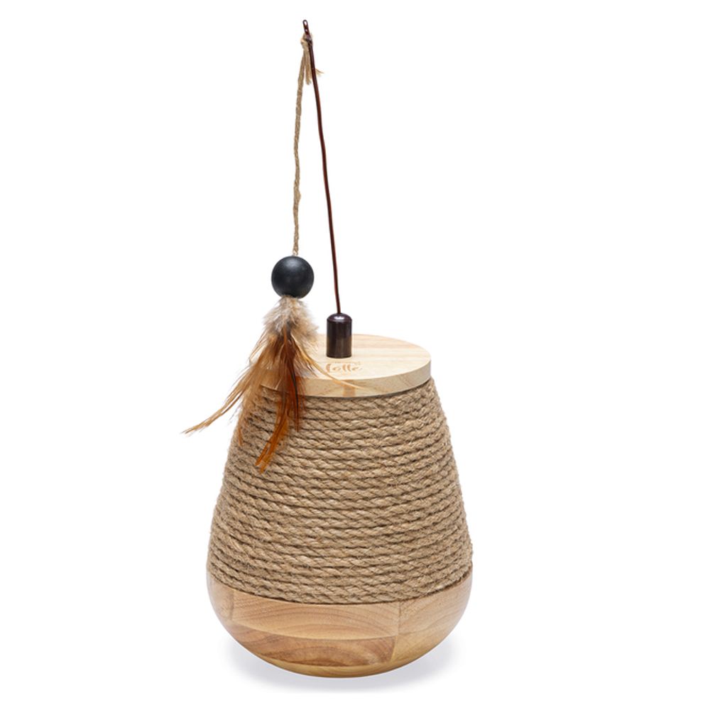Designed by Lotte Wooden Tumble Mae Cat Toy