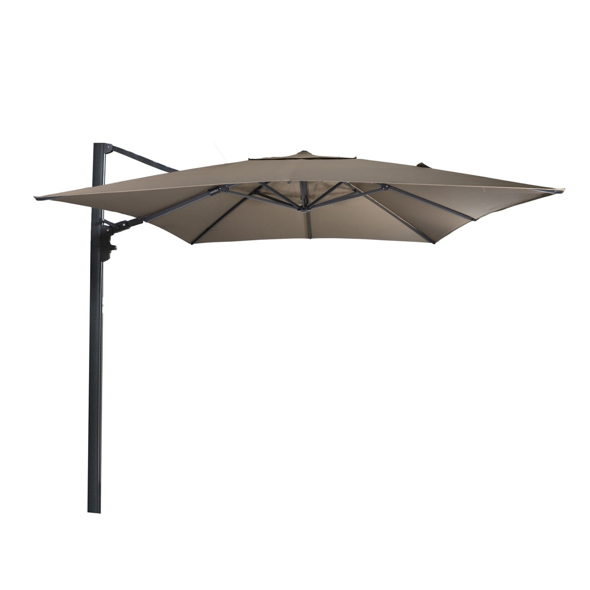 Lesli Living push-up parasol Virgo - taupe - 300x300cm