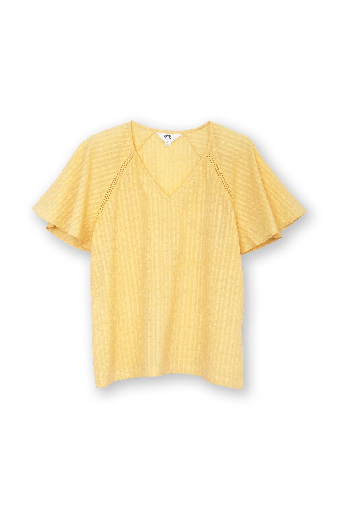 Kite Laymore Jacquard Stripe Blouse Sand