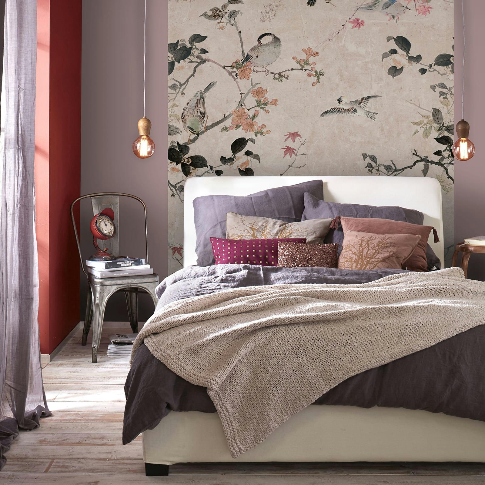 - Papier peint panoramique jardin Japonais multicolore 280x200cm