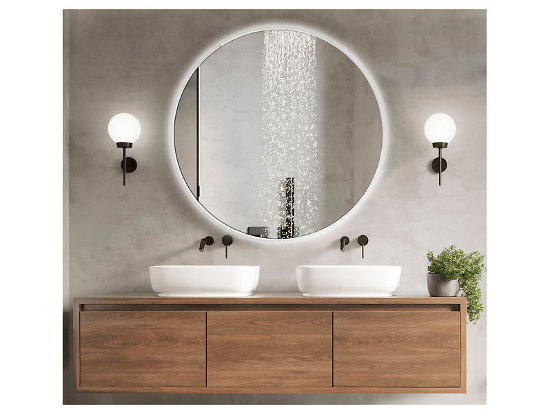 Lustro łazienkowe ścienne LED Luna 60 cm