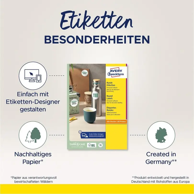 Etiketten 100er-Set L3415-100