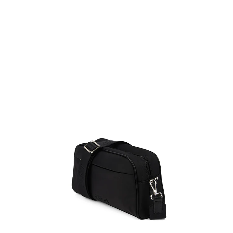 The Dahlia – 3-in-1 Black Nylon Crossbody Bag