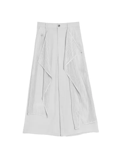 Layered Mesh Asymmetric Pants - 26SDB081D