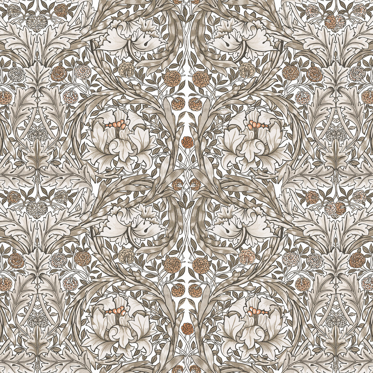 William Morris at Home Fotobehang - African Marigold Neutral - 400x250 cm