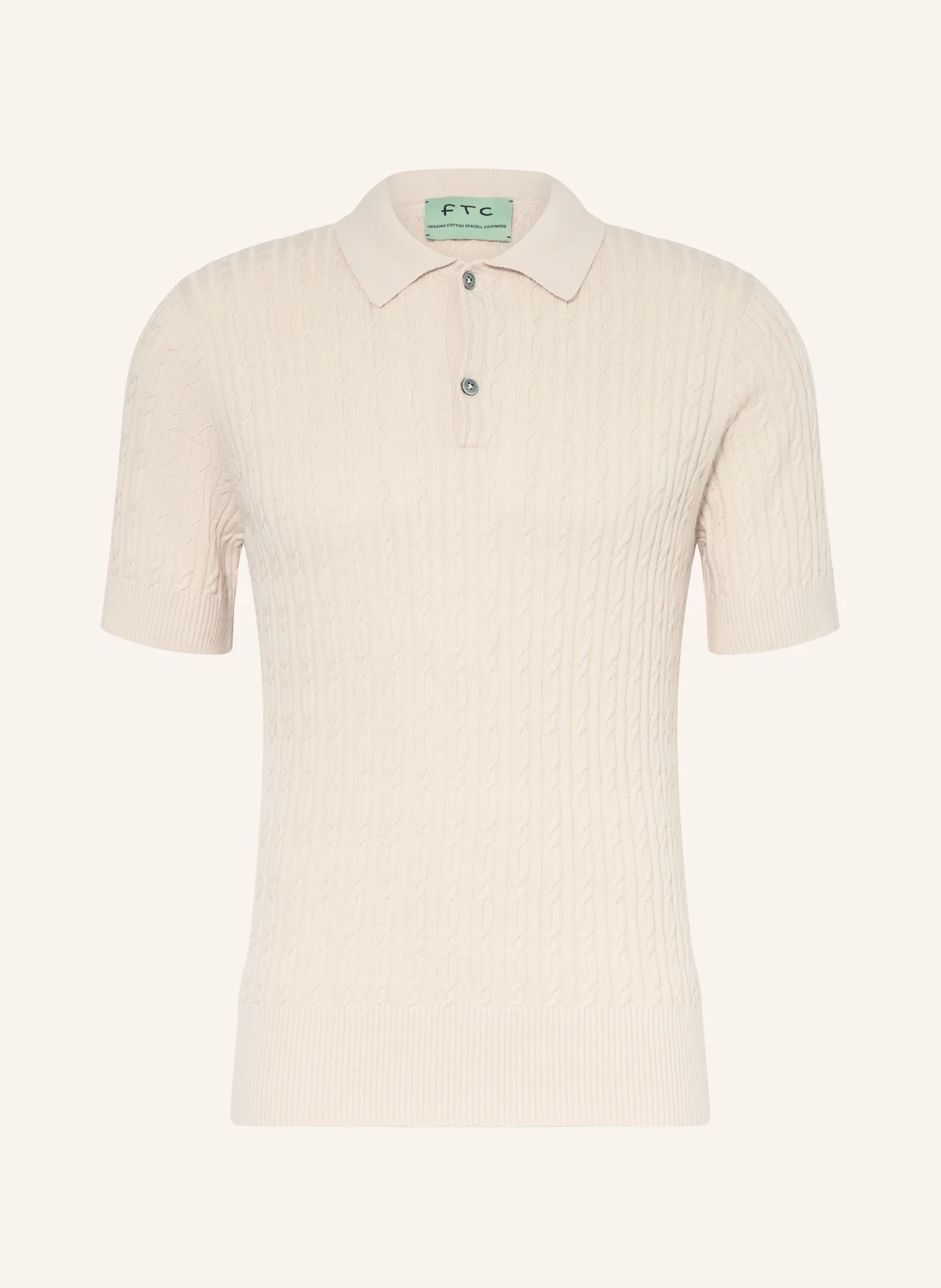 FTC CASHMERE Strick-Poloshirt