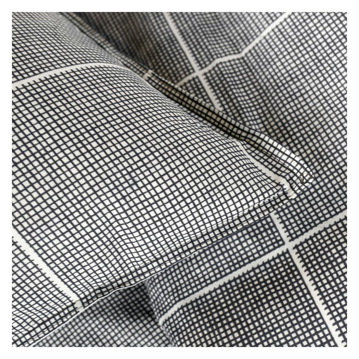 SUNSHINE EMA - Parure de lit 2 personnes imprimé en Coton Gris 220x240 cm