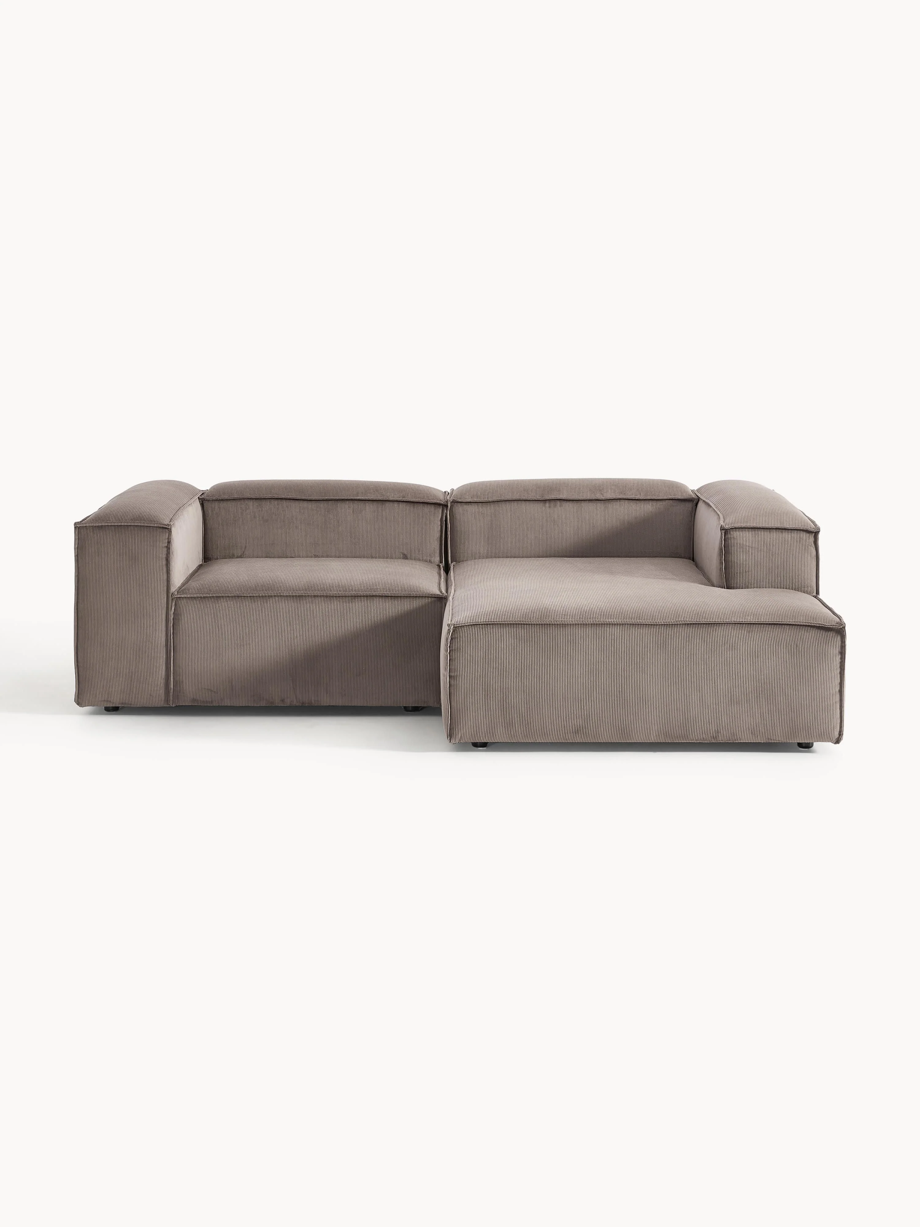 Modulares Ecksofa Lennon (2-Sitzer) aus Cord