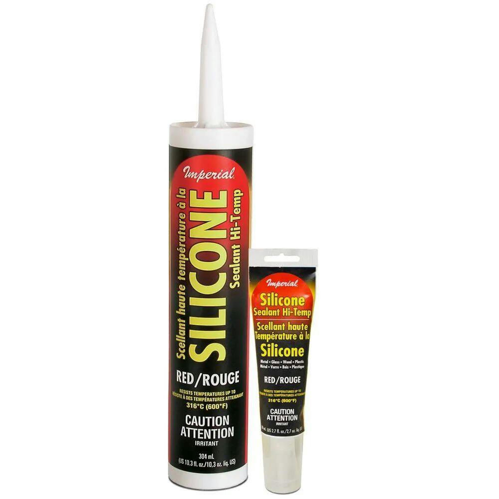Imperial High Temperature Silicone Sealant Red, 304 mL