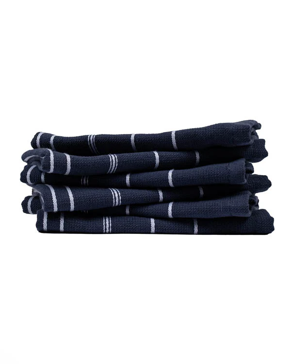 Classic Bath Washcloth Bundle 6 Pack - Navy