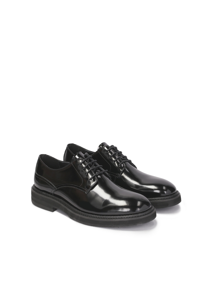 Classic black derby shoes