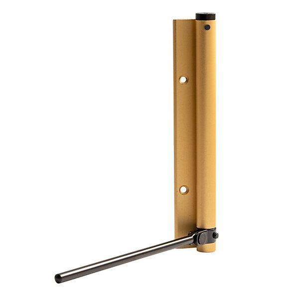Bras à ressort ferme porte, a corps très fin en Aluminium anodisé or