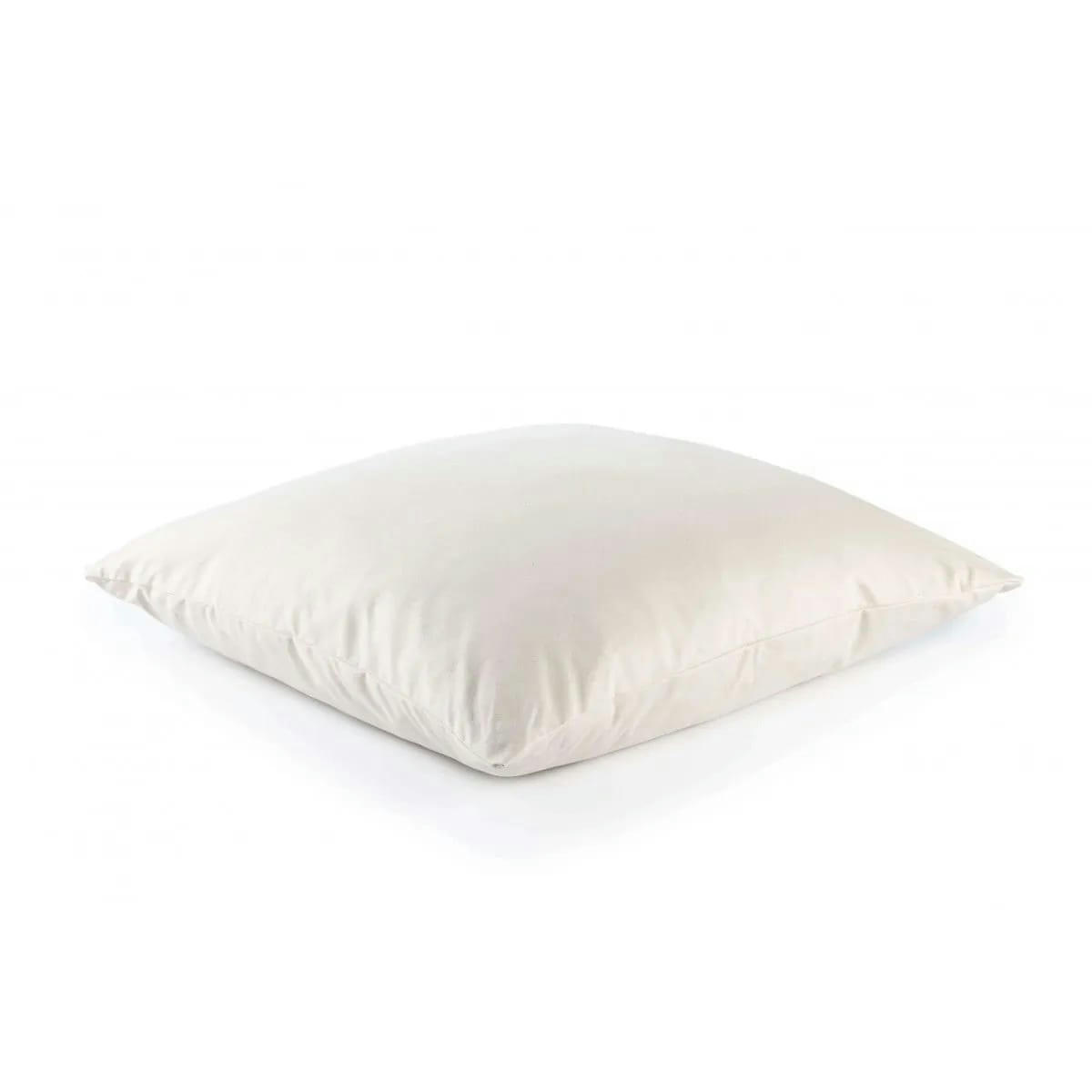 HANA - Oreiller naturel plat coton bio - Latex / Laine vierge-60 x 40 cm