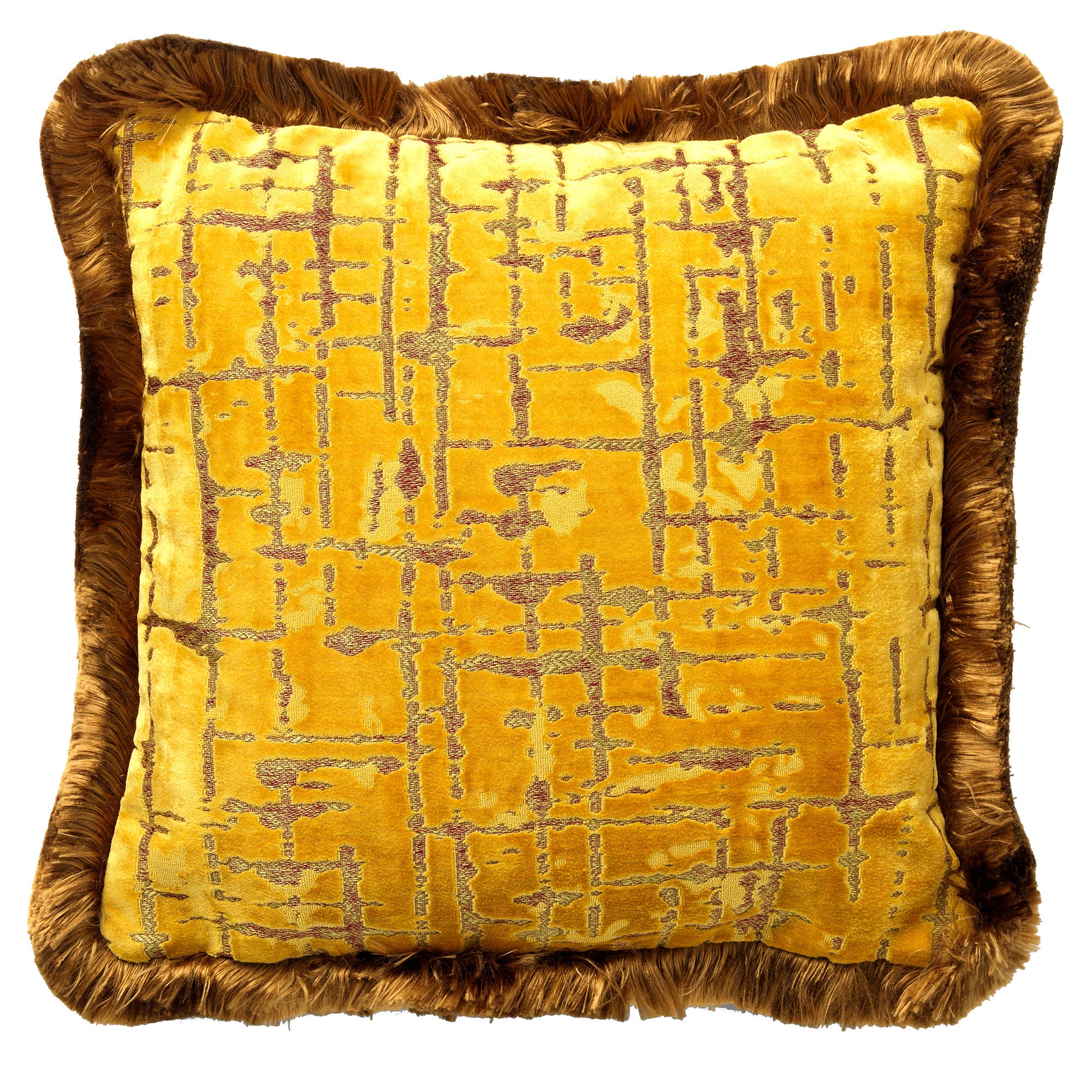 POSEIDON | sierkussen 45x45 cm | Golden Glow | geel | Hoii | met duurzame kussenvulling