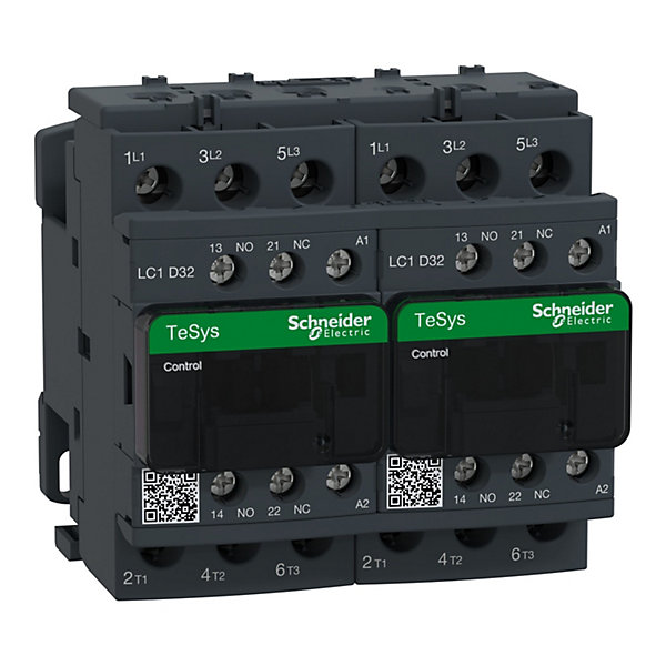 Lc2d32b7 Schneider - Contacteur Inverseur Tripolaire - 3no - 32a - Bobine 24vca - Vis
