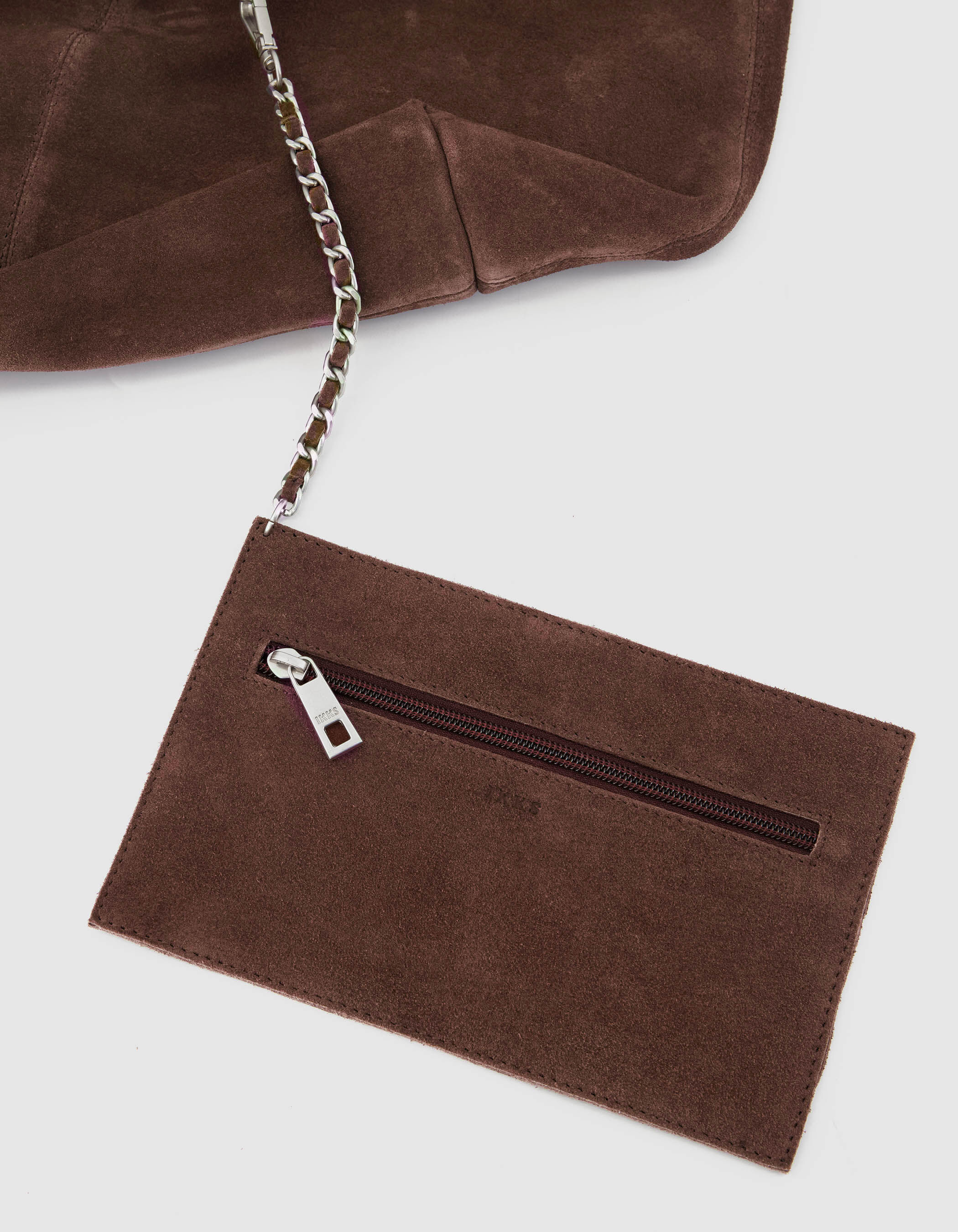 Sac Hobo vert cuir velours souple Femme