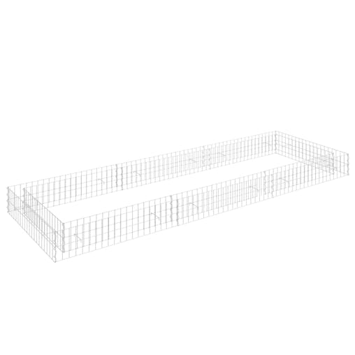 NNEVL Gabion Raised Bed Galvanised Steel 300x100x20 cm