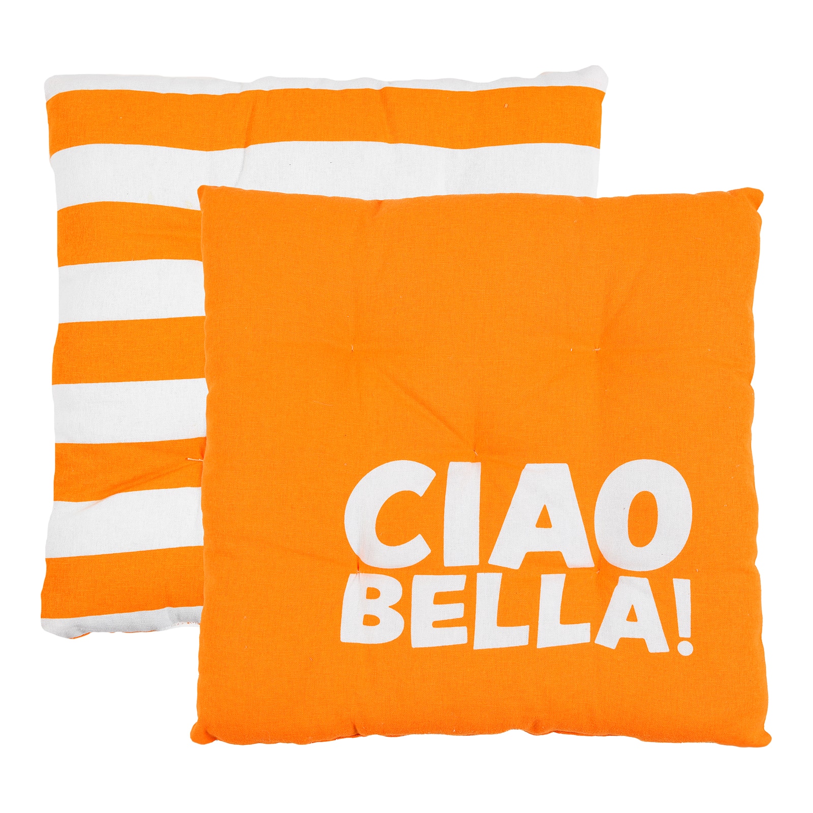 Outdoor-Wende-Sitzkissen Ciao Bella Orange,L 400 x B 400 mm