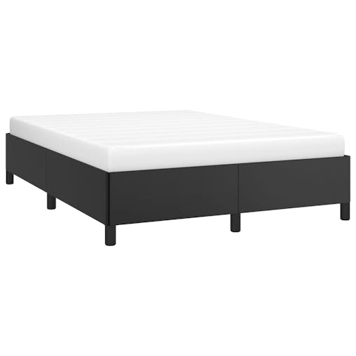 NNEVL Bed Frame Black 137x190 cm Double Faux Leather