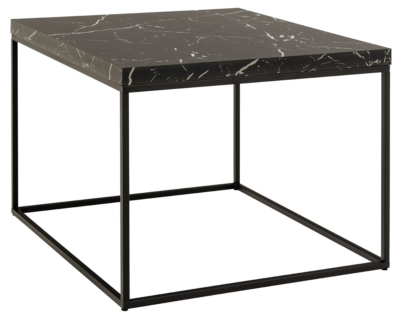 BRAM Salontafel Jolyn - 60 x 60cm - Zwart Marmer Look