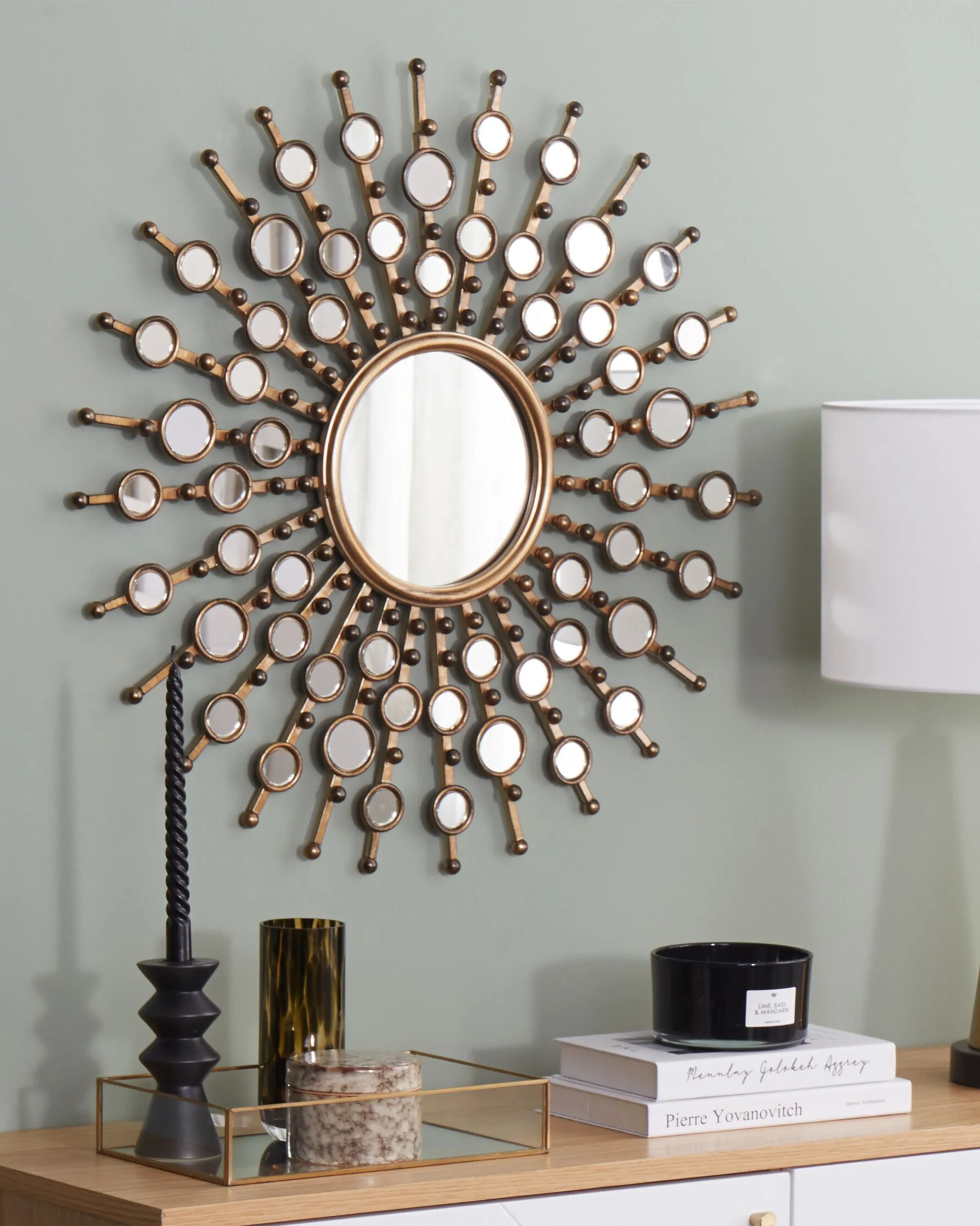 Wall Mirror BLOIS 70 cm 70 cm Metal Gold