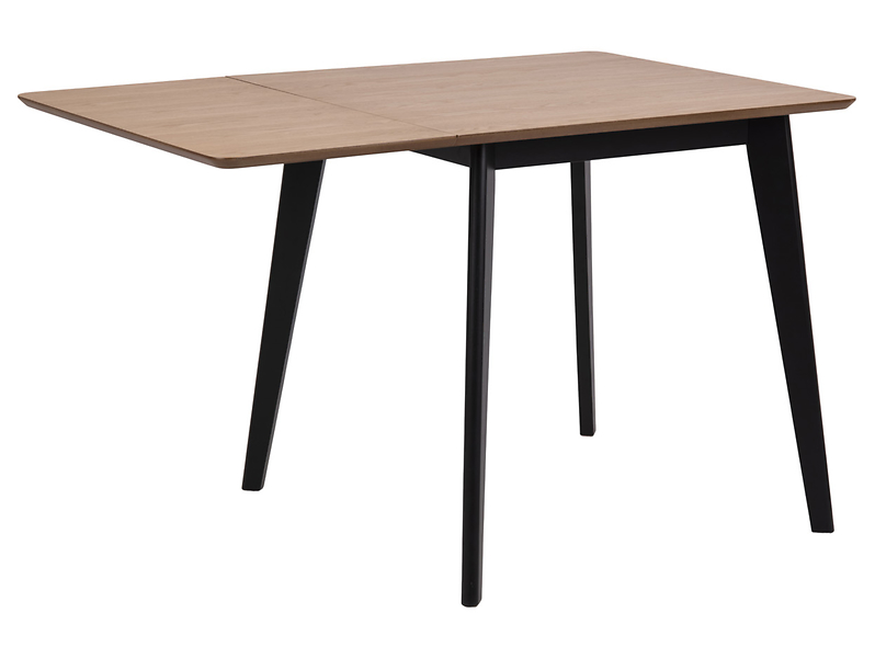 Stół rozkładany Roxby 80/120x80 fornirowany brązowy