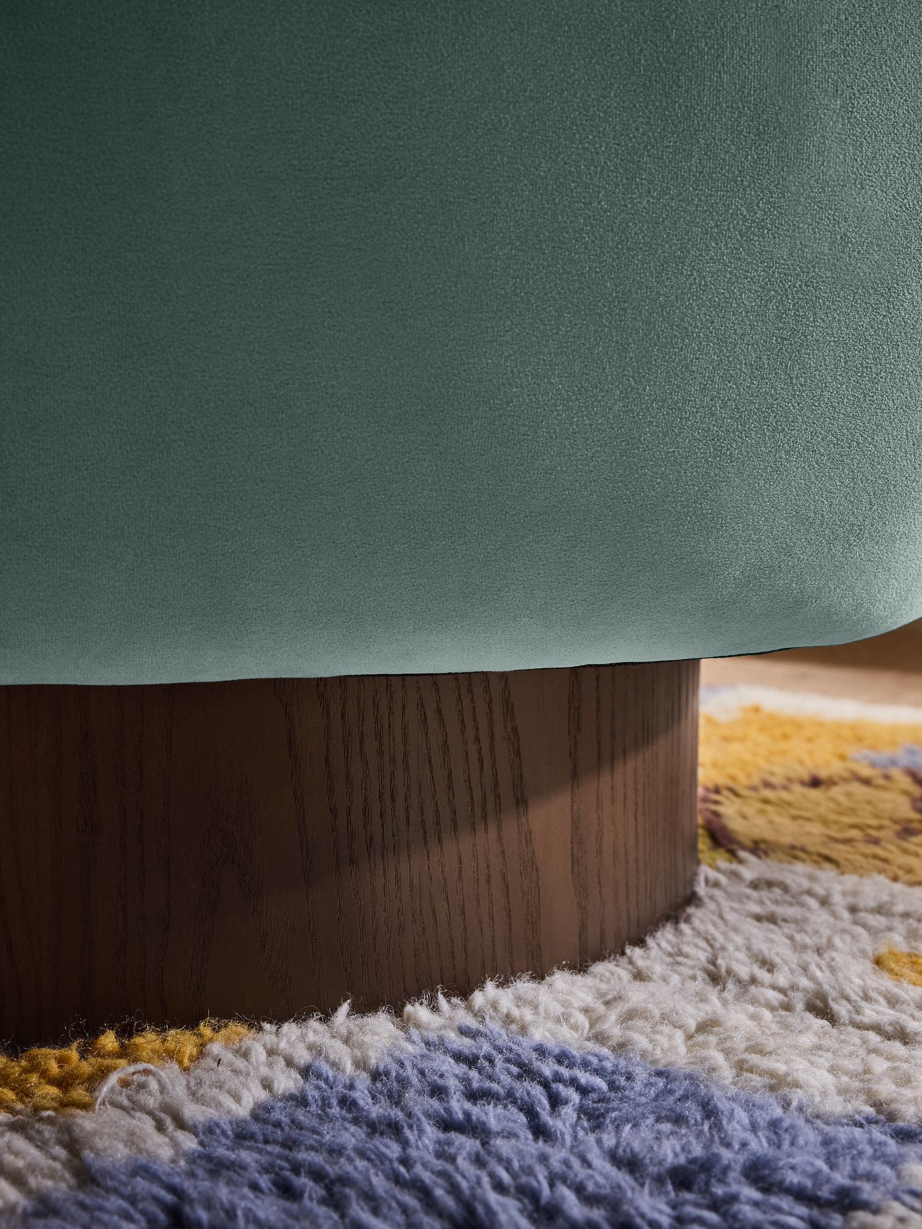 Novara Swivel Accent Chair in Steel Grey Blue
