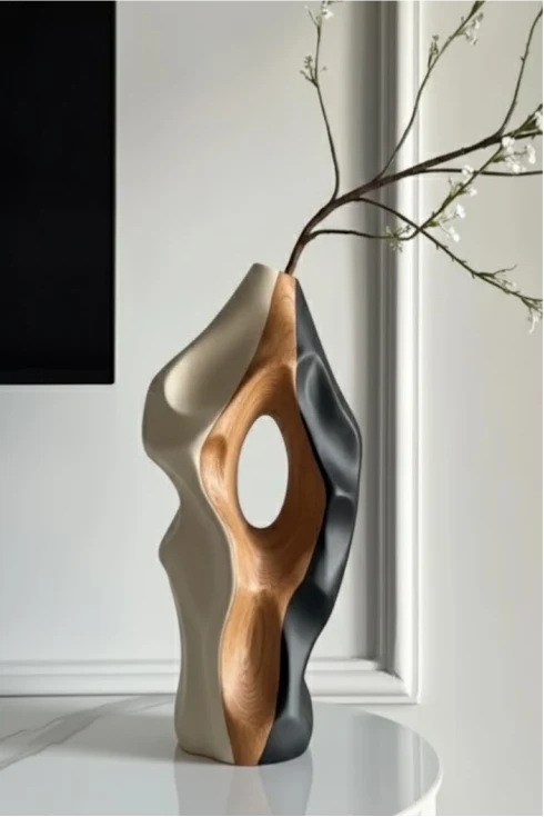 Vase Wood Sculpture #WG045