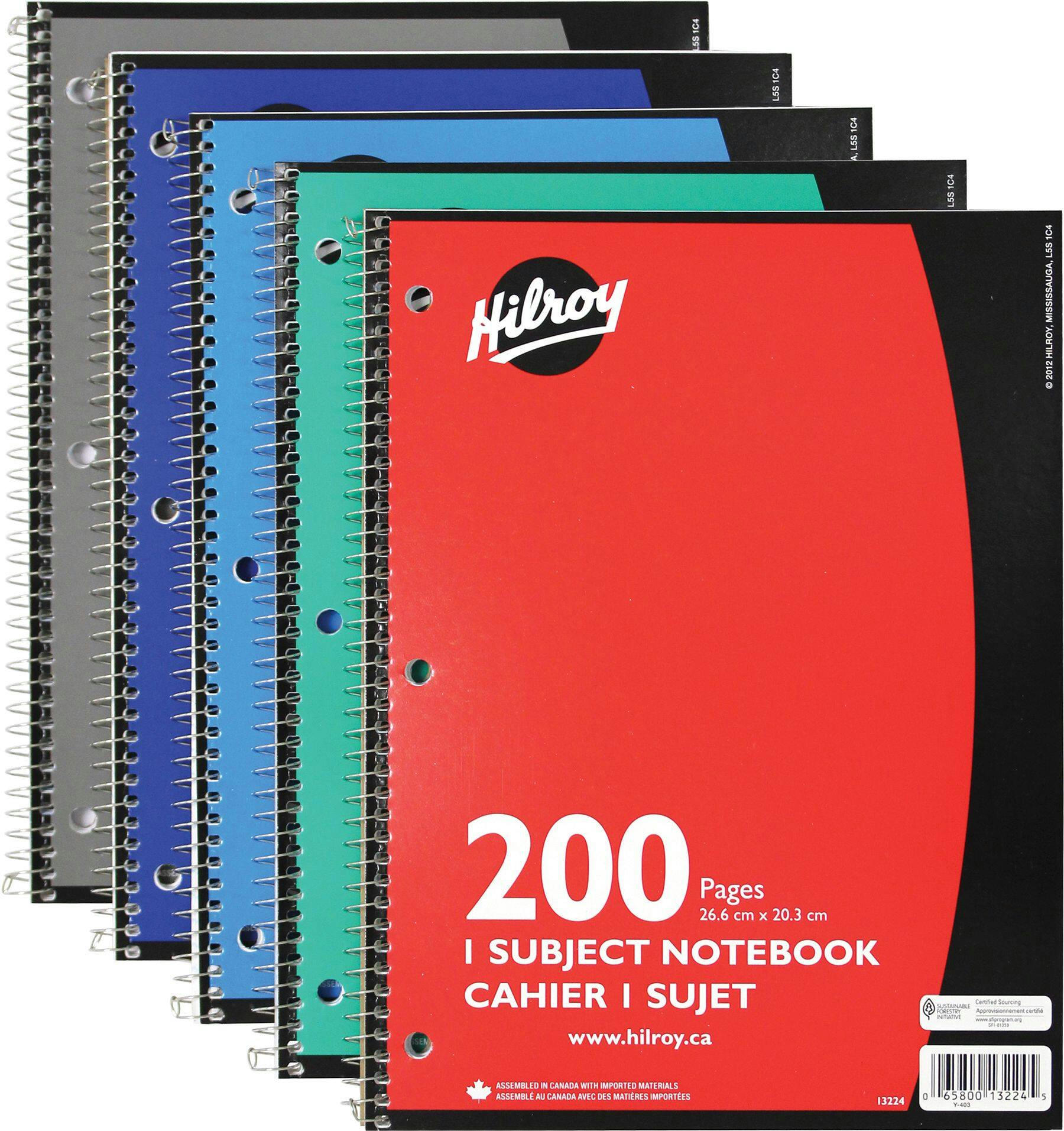 Hilroy 1-Subject Lined Paper Notebook, 200-Pages