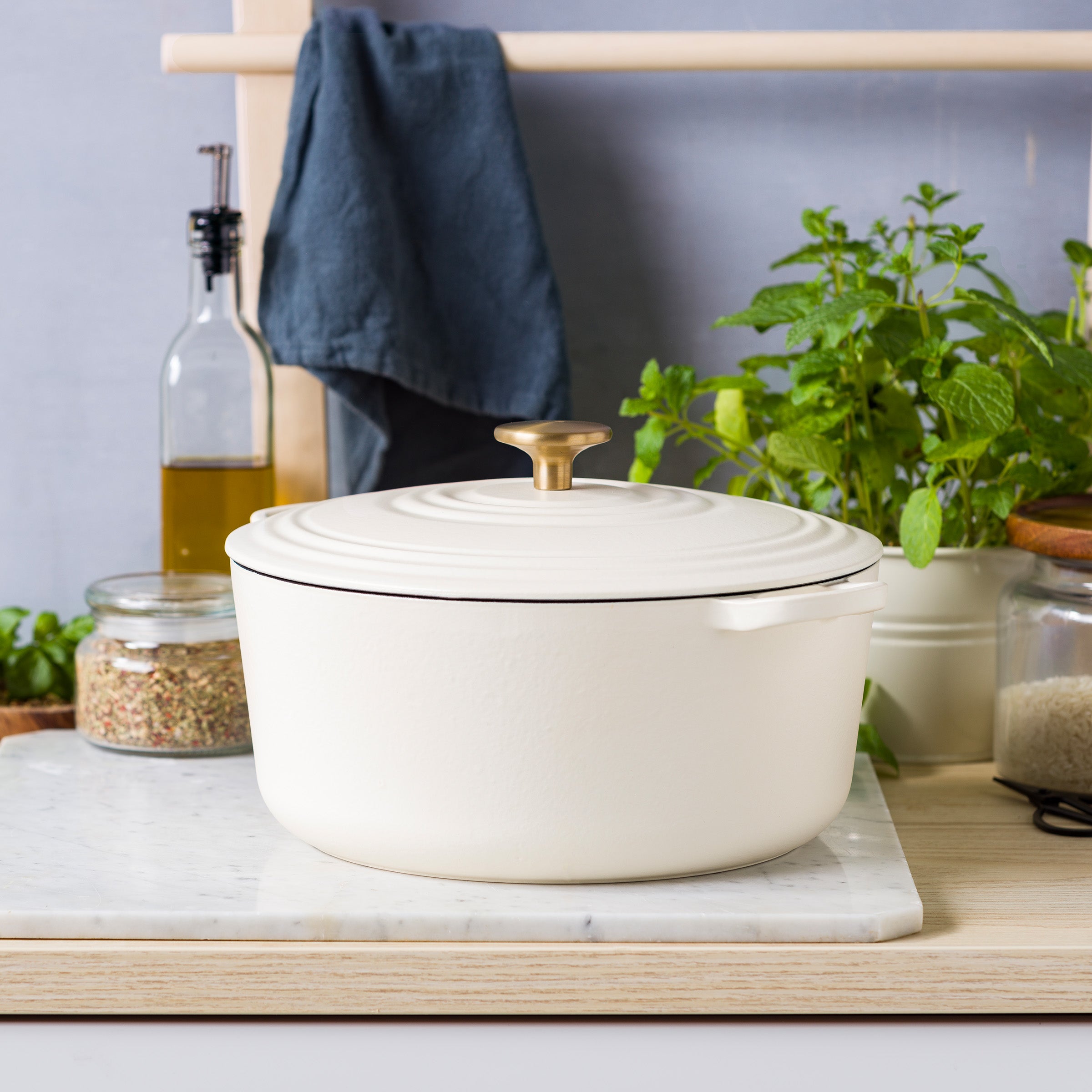 BK Bourgogne Braadpan Ø 28 cm - Cream White