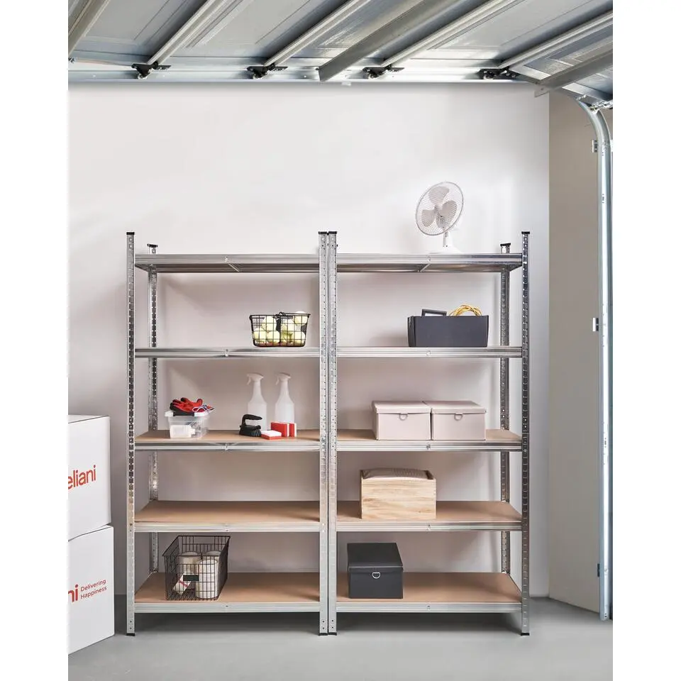 XITTA - Stellingkast set van 2 - Zilver - Staal