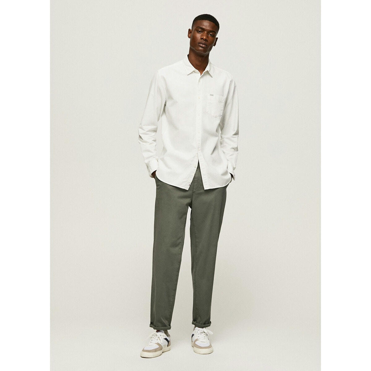 Chemise  oxford col boutonné
