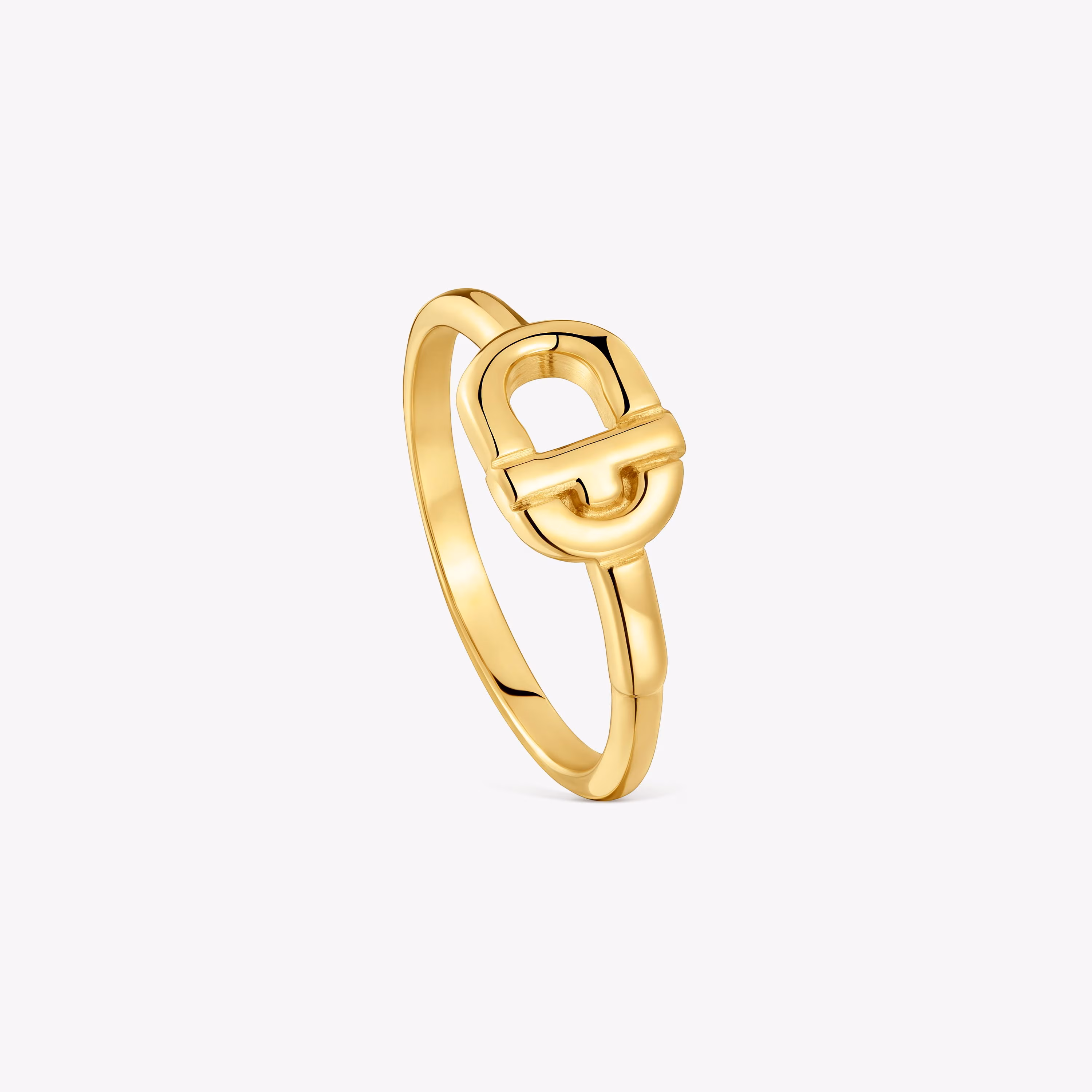 Anillo pequeño con baño de oro 18 kt sobre plata TOUS MANIFESTO