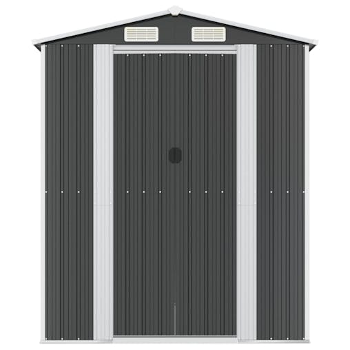 NNEVL Garden Shed Anthracite 192x440x223 cm Galvanised Steel