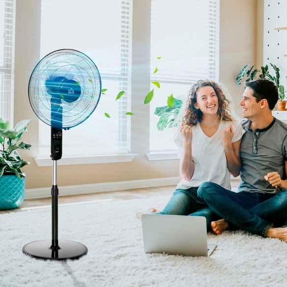 Standventilator, Ø: 39 cm, schwarz