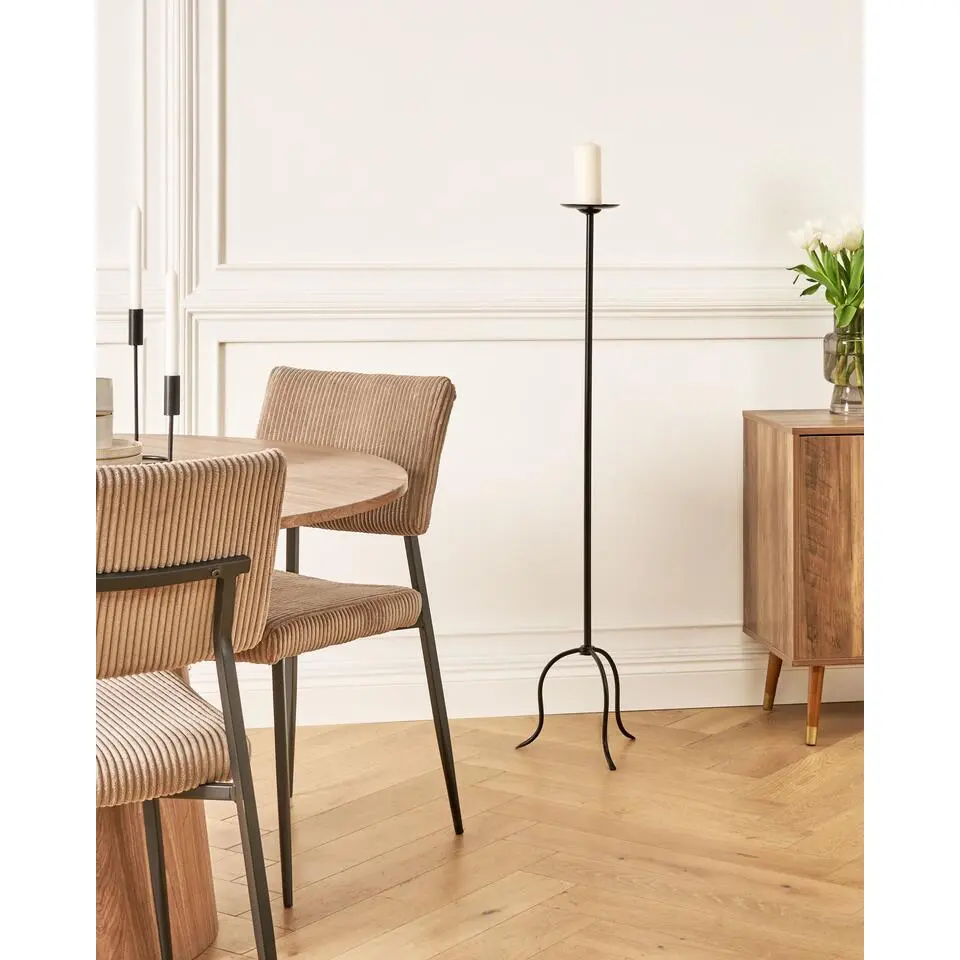 ALMADA - Kandelaar - Zwart - IJzer