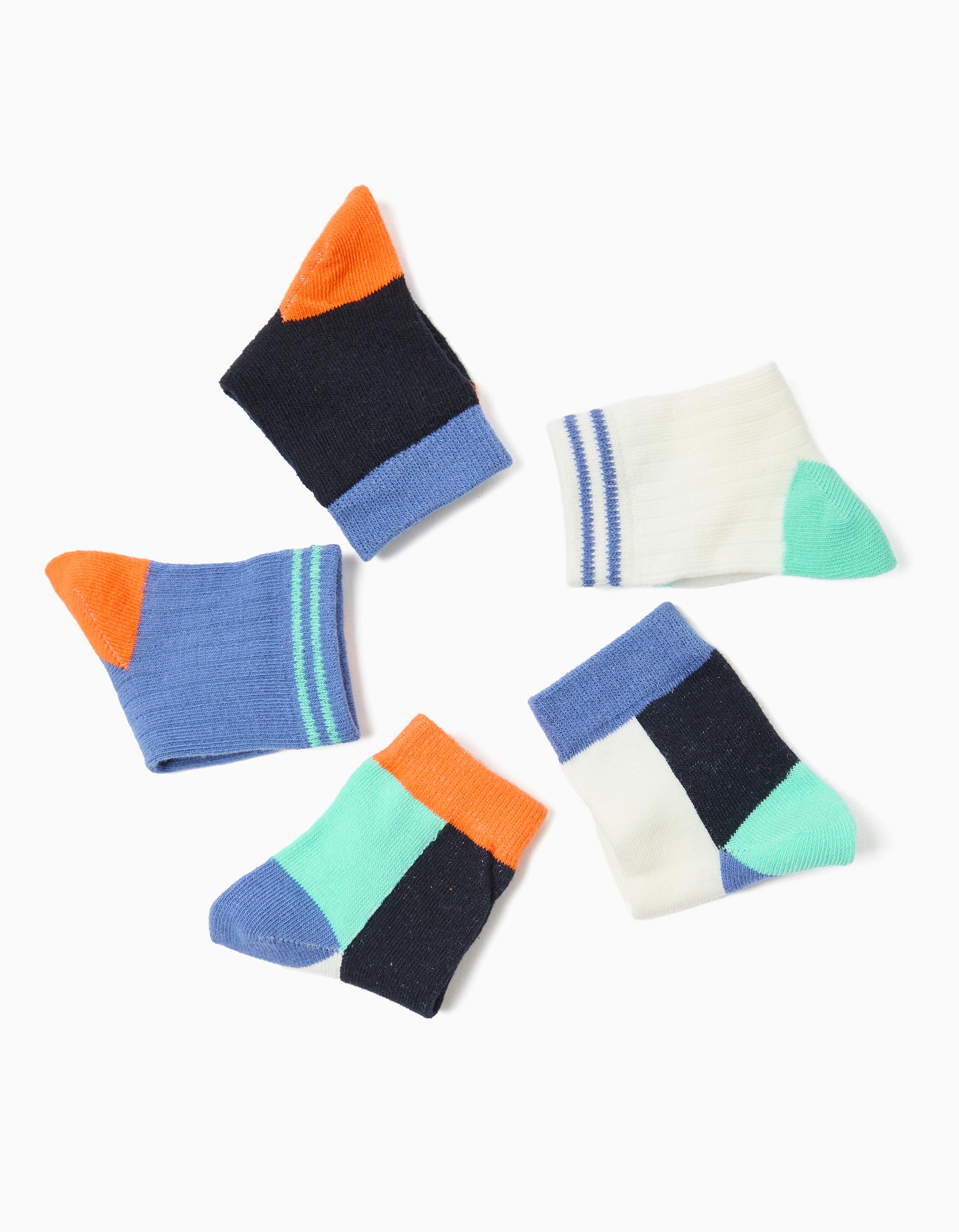 Pack 5 Pares de Meias, Menino, Multicor