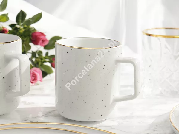 Serwis obiadowo - herbaciany na 6 osób (24 el.) Lubiana - Ankara Gold 1608D Natrysk