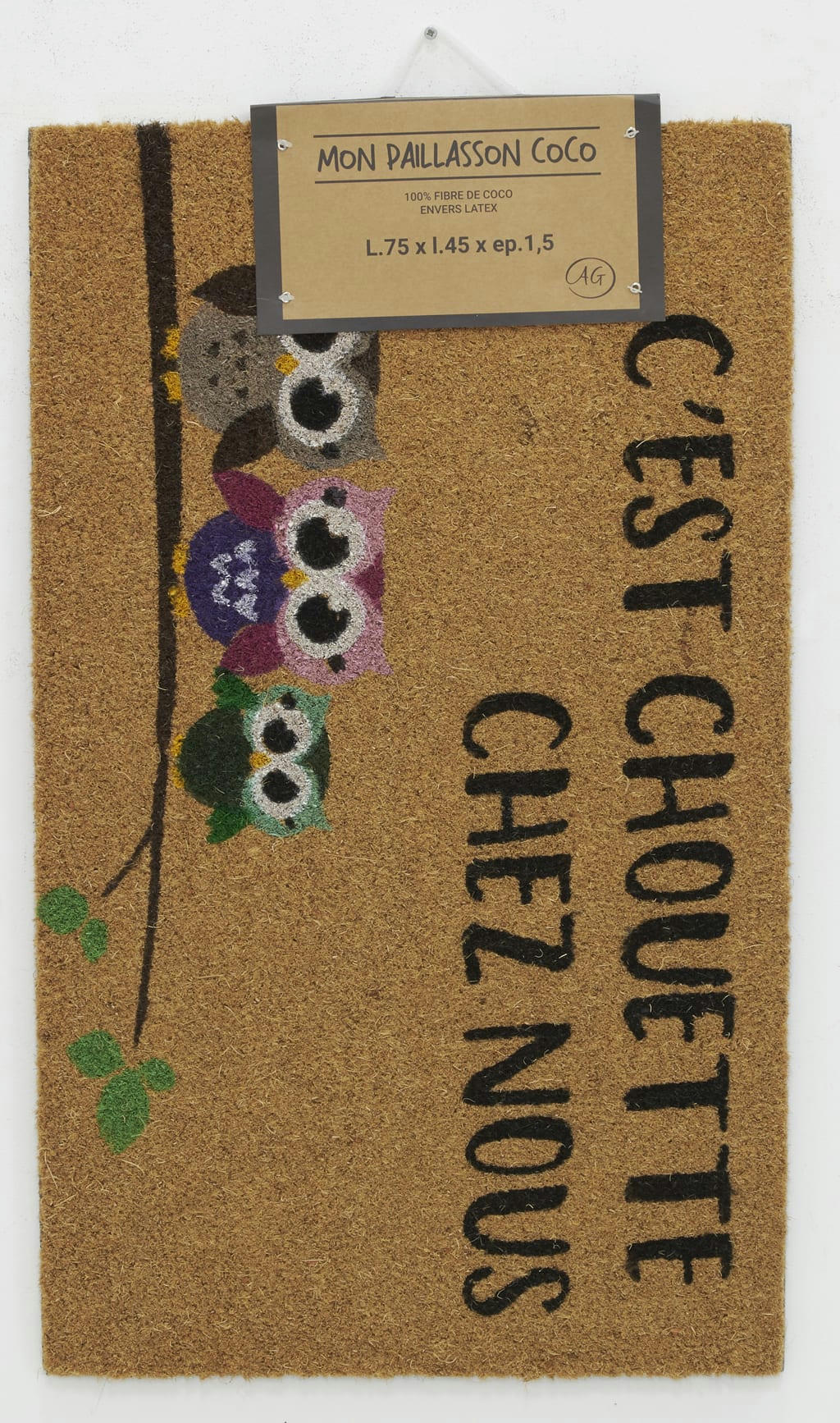 - Paillasson coco intérieur extérieur 75 x 45 cm c'est chouette chez nou