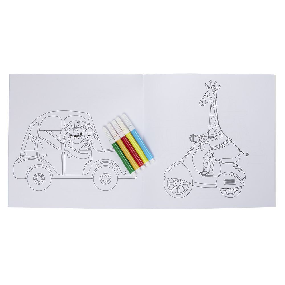 Cahier de coloriage avec feutres