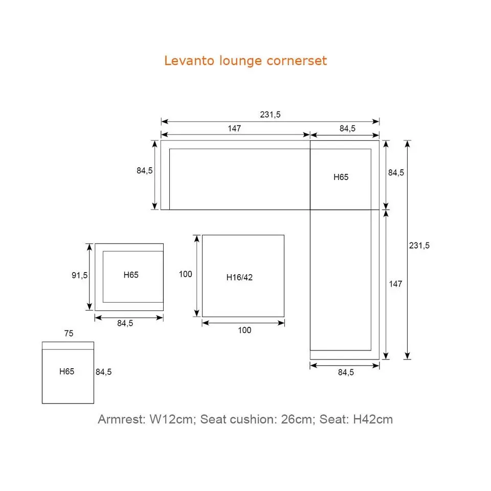 Levanto midden element - taupe - valley sand