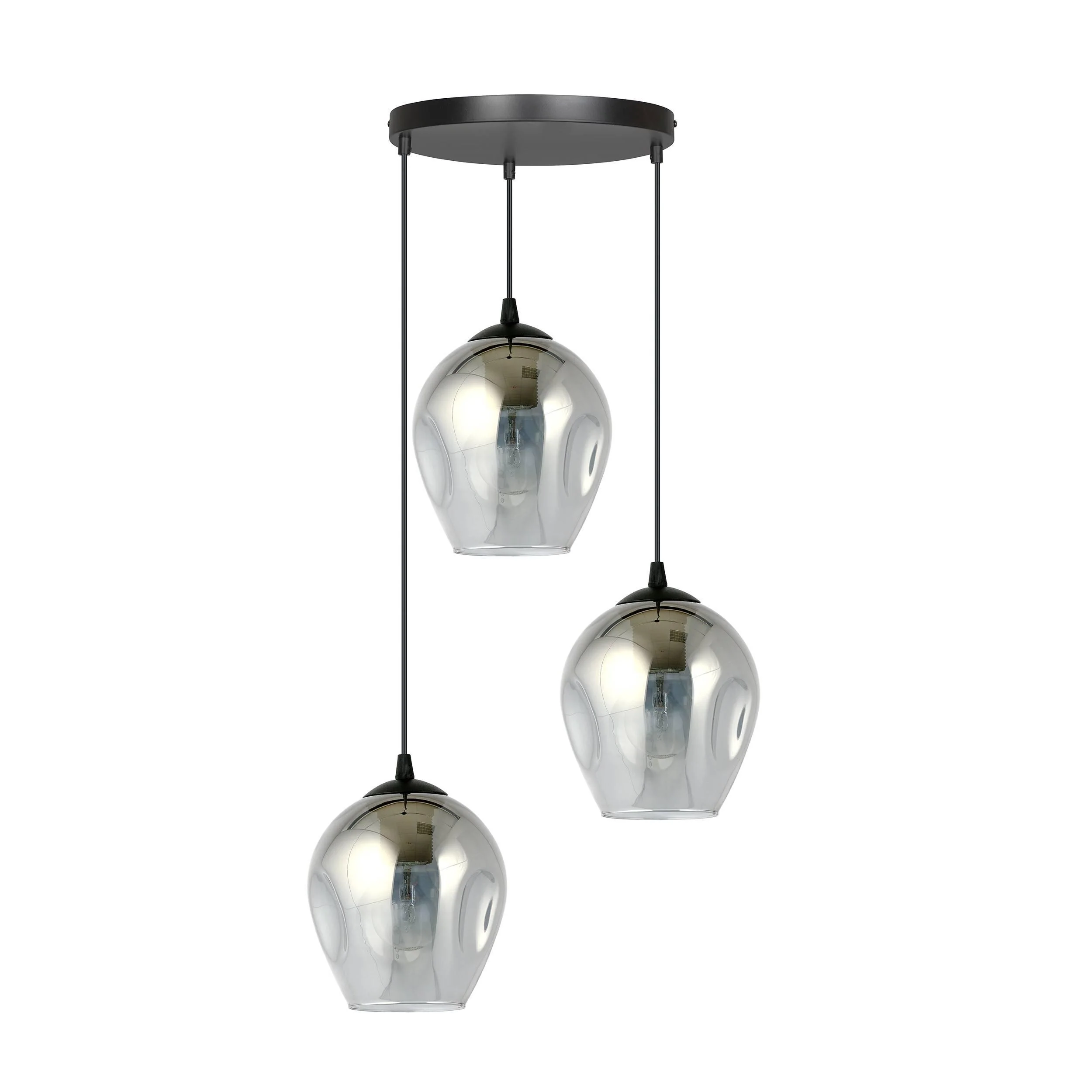3-lichts hanglamp Noah rond