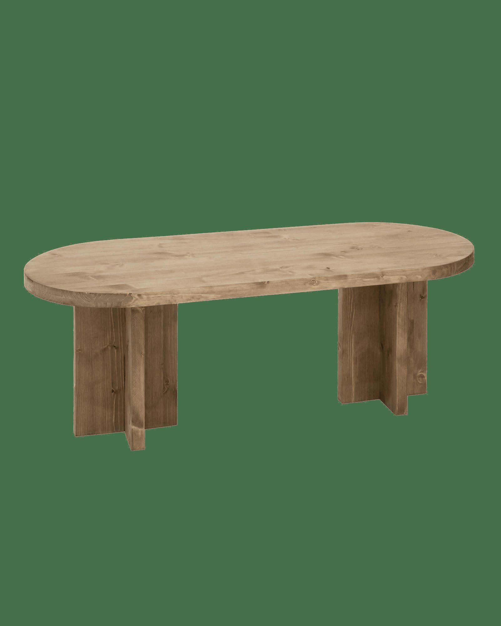 TOKYO II - Table basse en bois de sapin vieilli 120x40cm