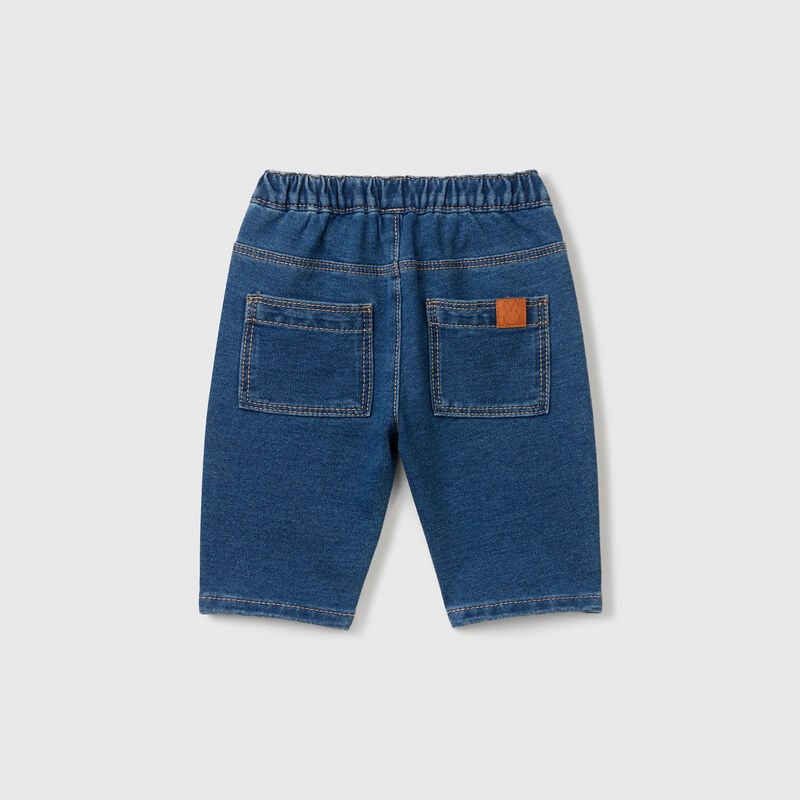 Denim look trousers