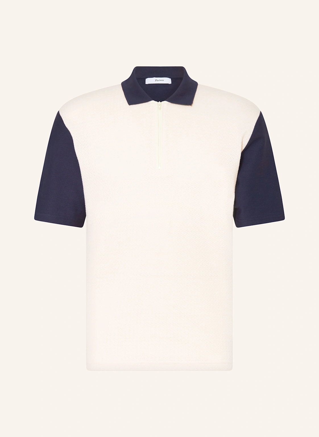Palmes Poloshirt TEXTURED ZIP POLO